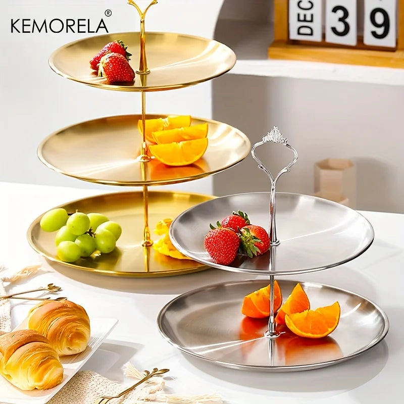 3-Tier Stainless Serving Stand