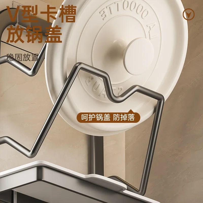 Wall-Mounted Kitchen Storage Rack