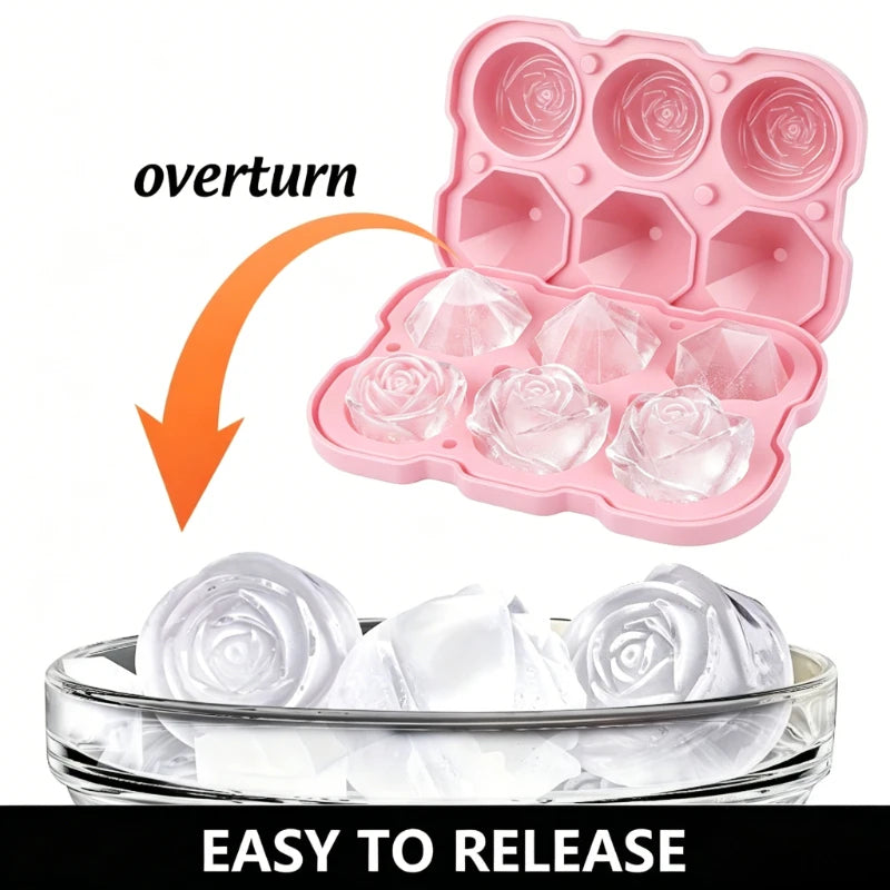 3D Rose Ice Cube Mold