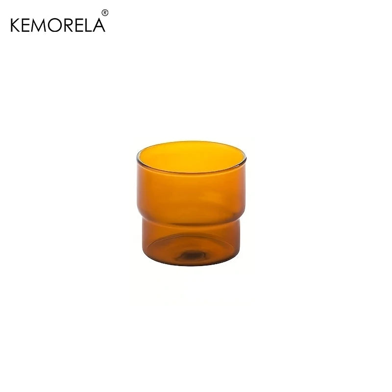 Stackable Two-Tone Borosilicate Glass Cups (Set of 2)