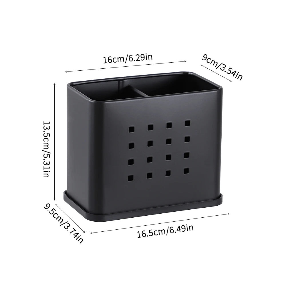 Utensil Holder with Drip Tray
