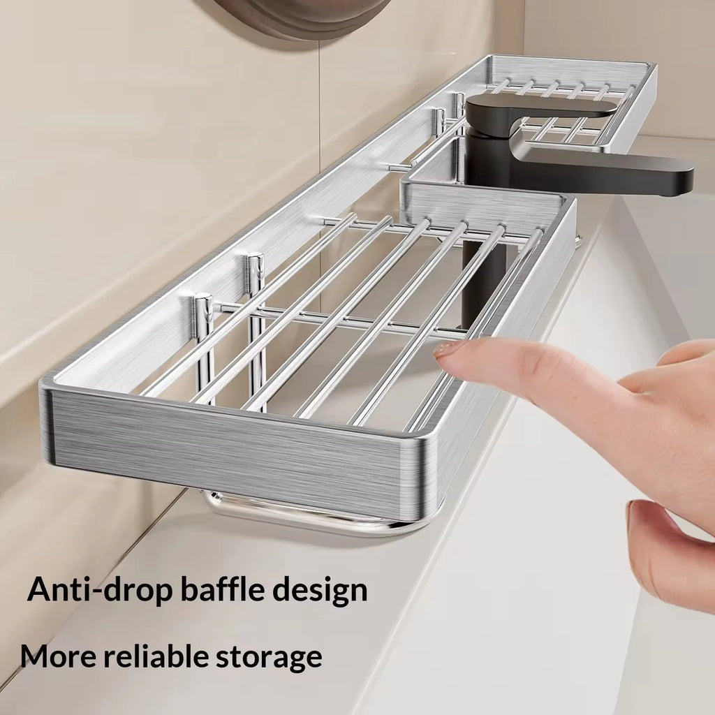 No-Drill Over-Faucet Sink Storage Rack