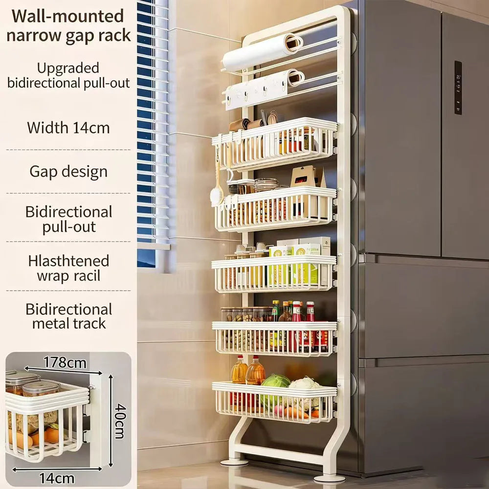 Fridge Gap Storage Rack