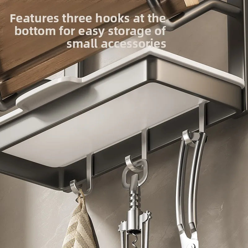 Wall-Mounted Kitchen Storage Rack