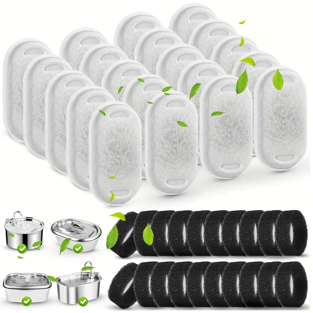 Cat Water Fountain Replacement Filters (20pcs)