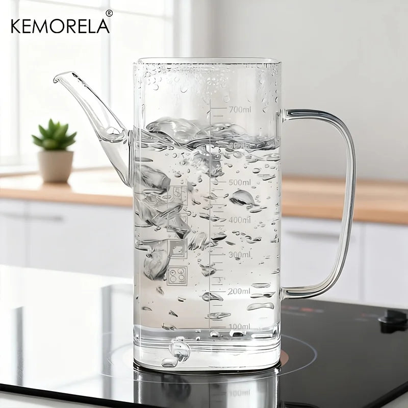 Glass Oil Dispenser Bottle with Measurement Scale (700/1000ml)