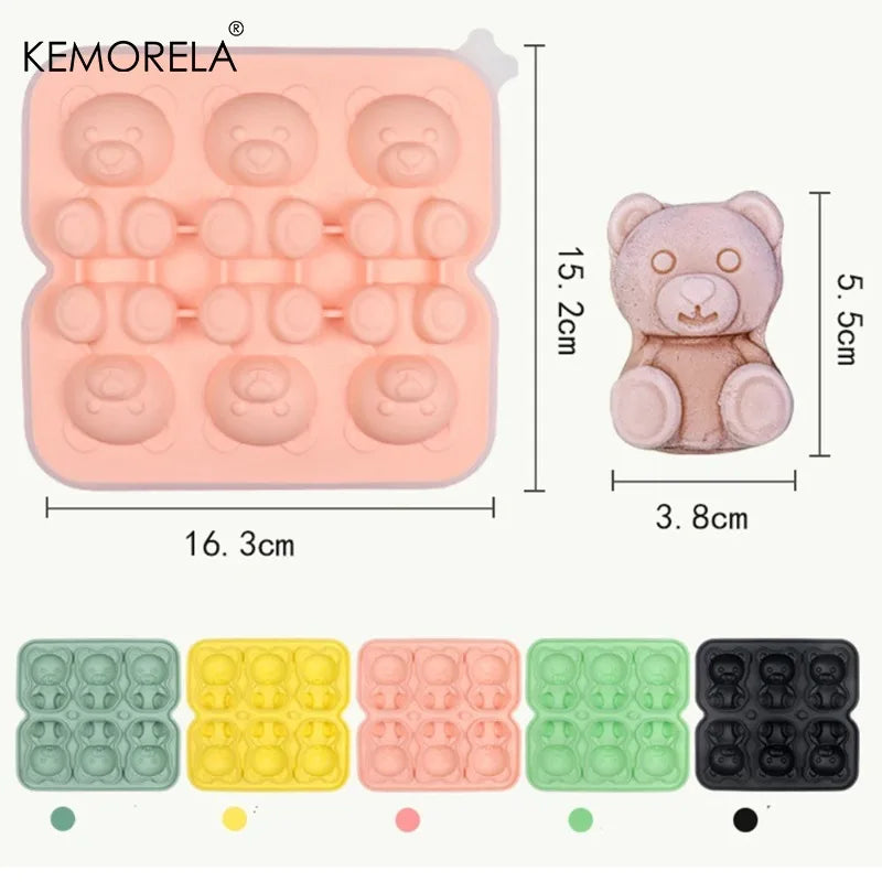 3D Teddy Bear Ice Mold
