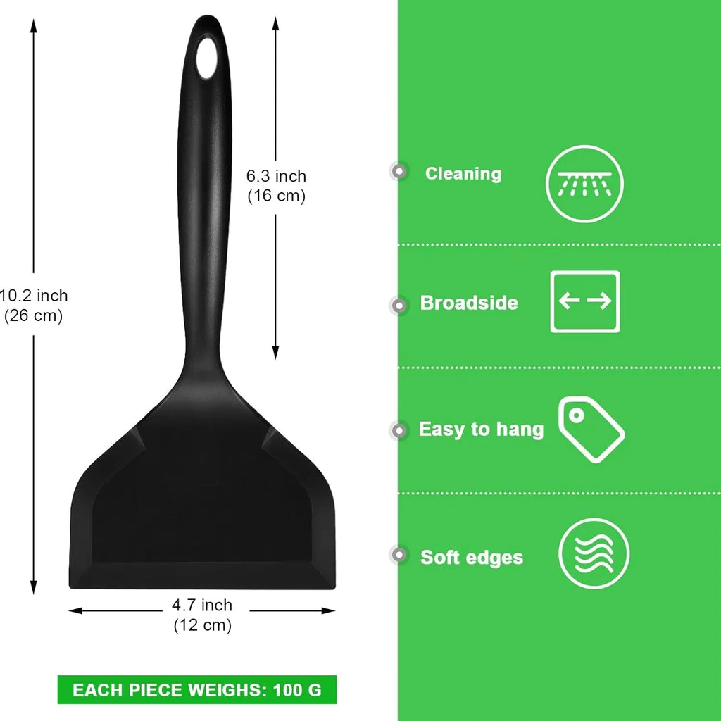 Wide Flexible Silicone Spatula Turner