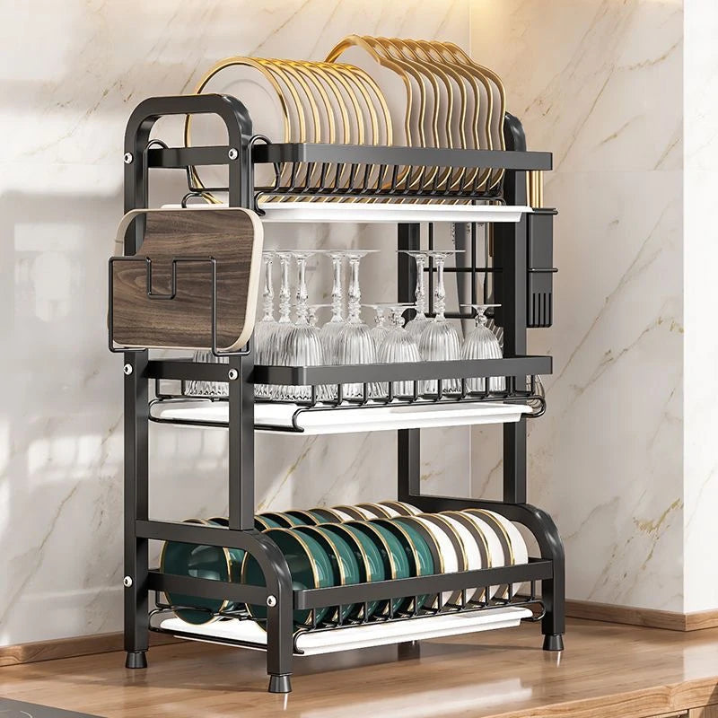 3-Tier Steel Kitchen Rack