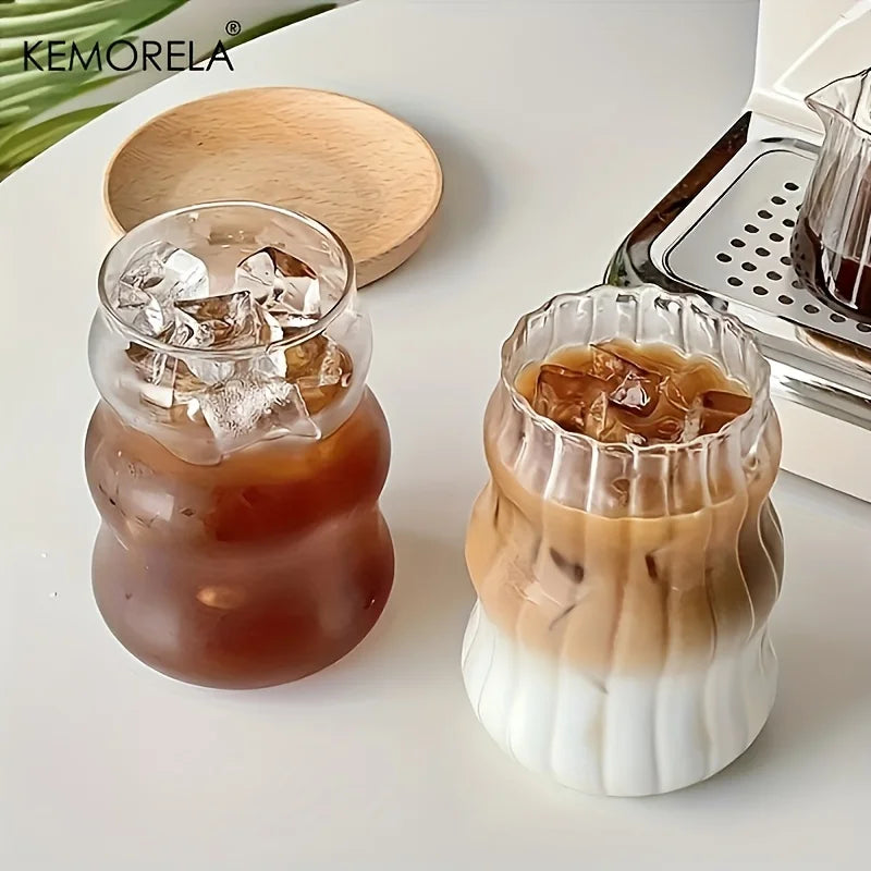 Wavy Glass Cups Set (6pcs)