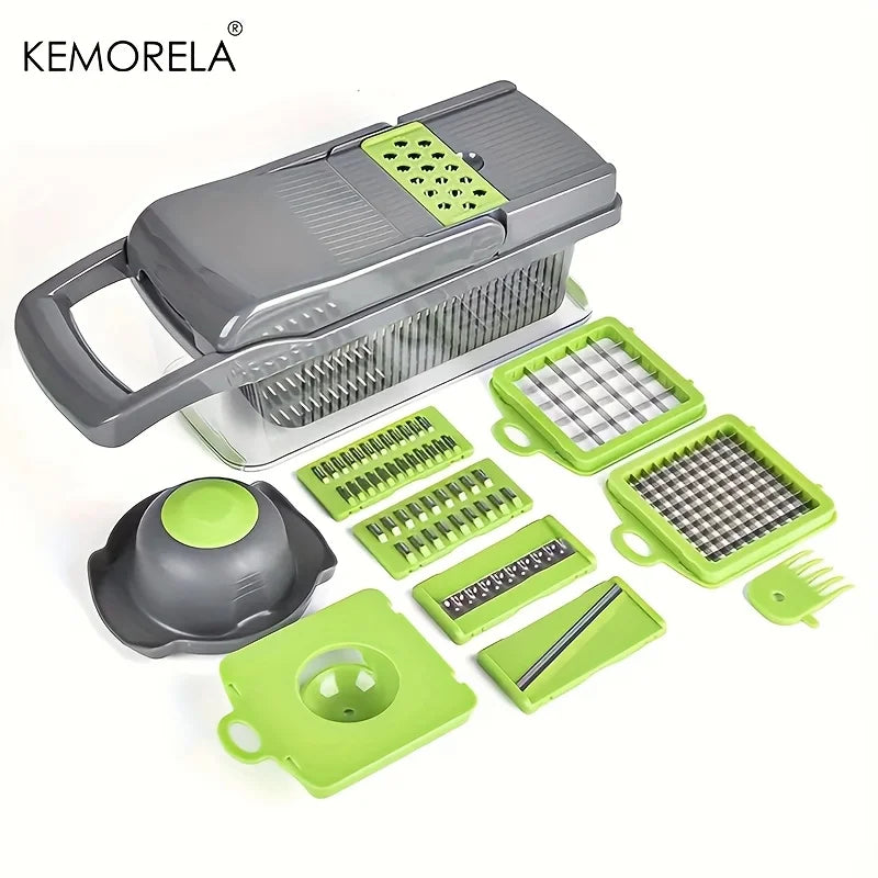 Multi-Blade Vegetable Chopper & Mandoline Slicer