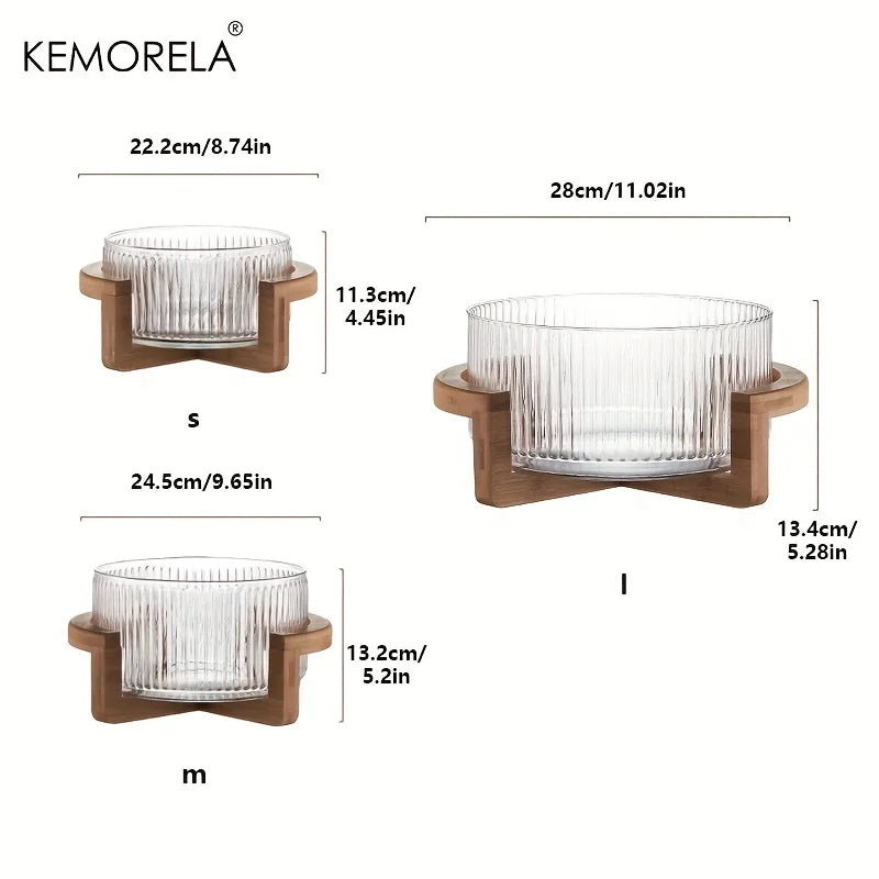 Bamboo Stand Salad Bowl