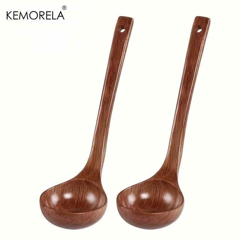 Long Handle Wooden Soup Ladle