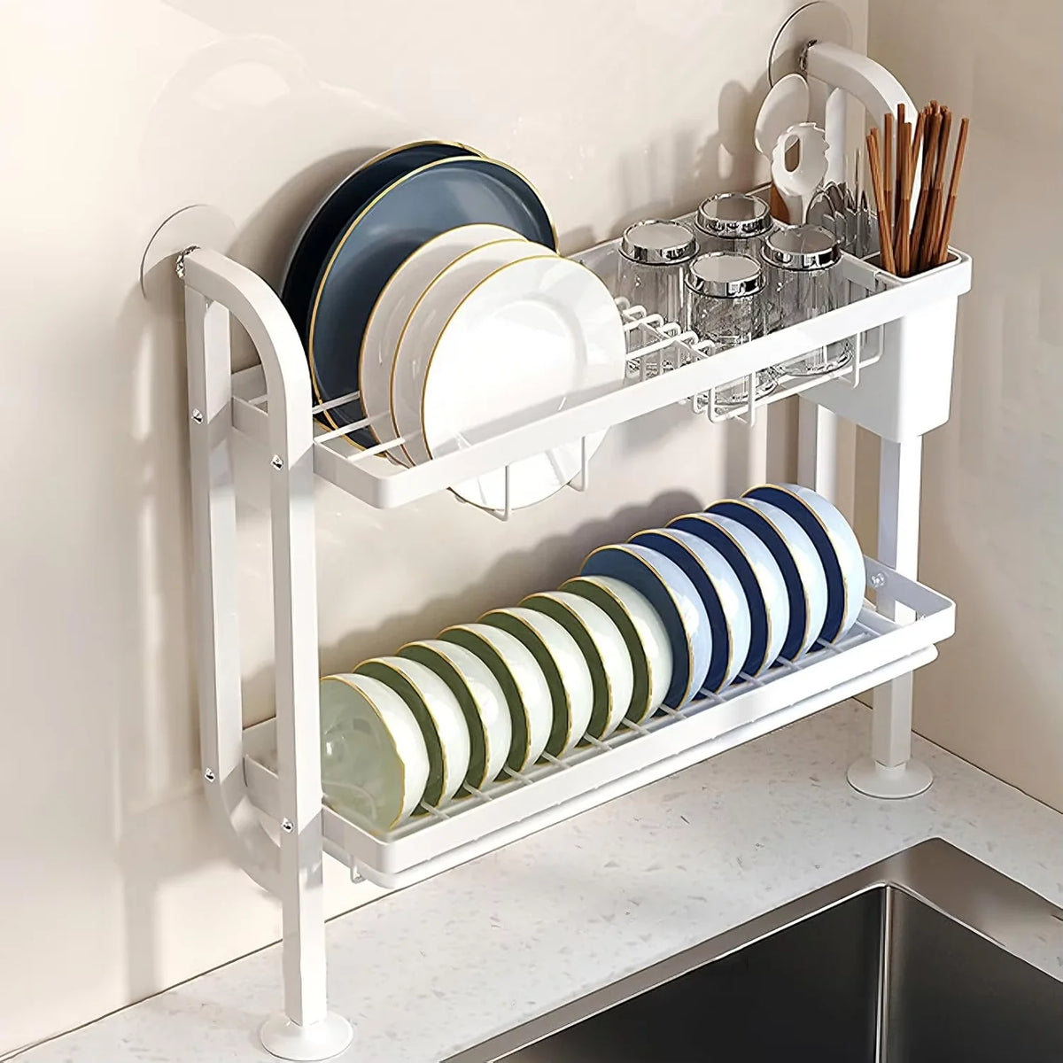 Wall-Mounted Dish Rack
