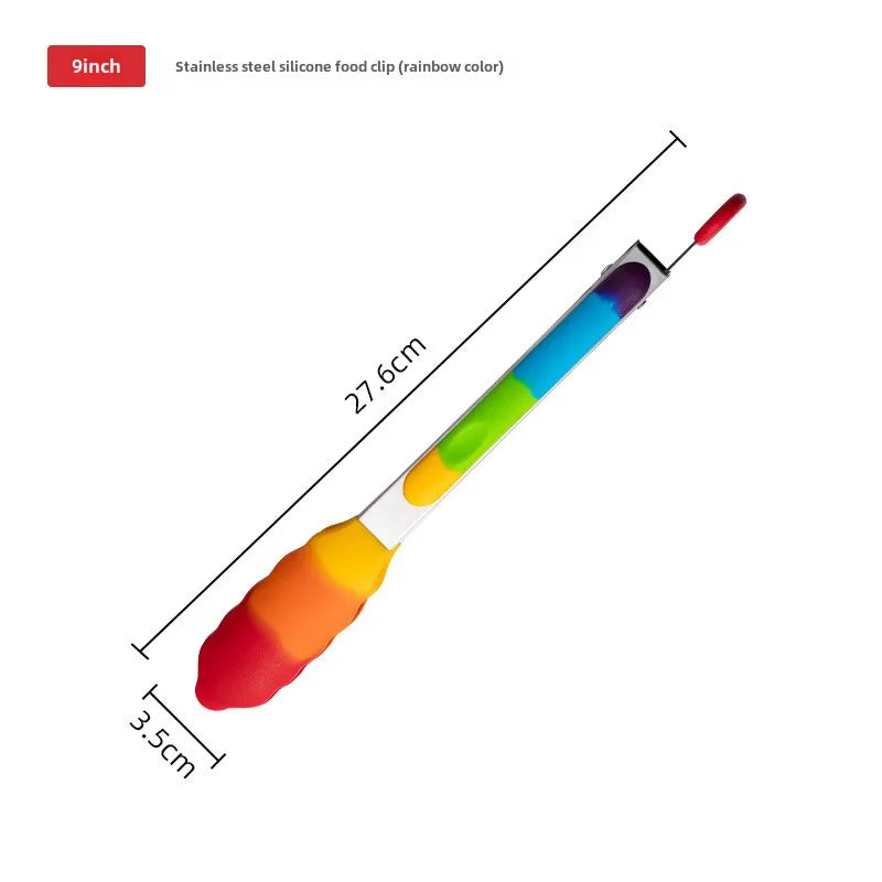 Heat-Resistant Silicone Food Tongs
