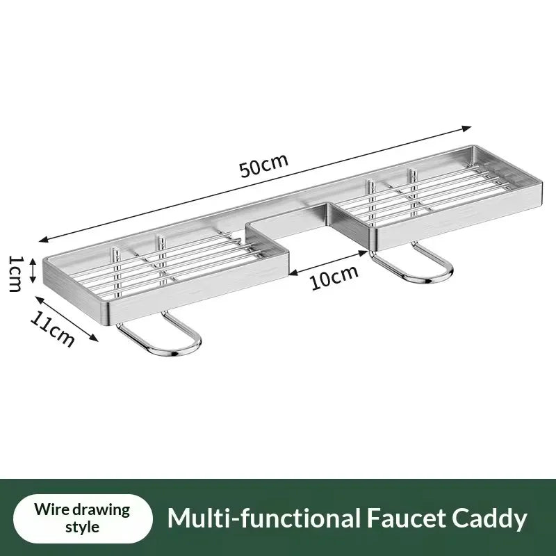 No-Drill Over-Faucet Sink Storage Rack