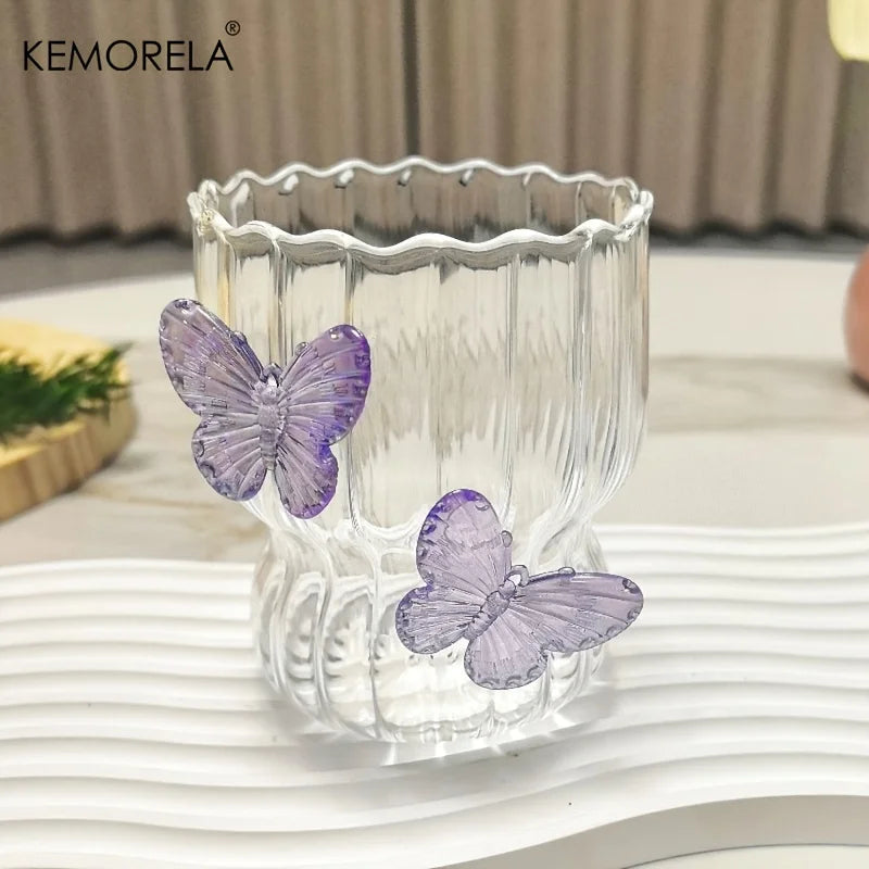 Butterfly Glass Cups