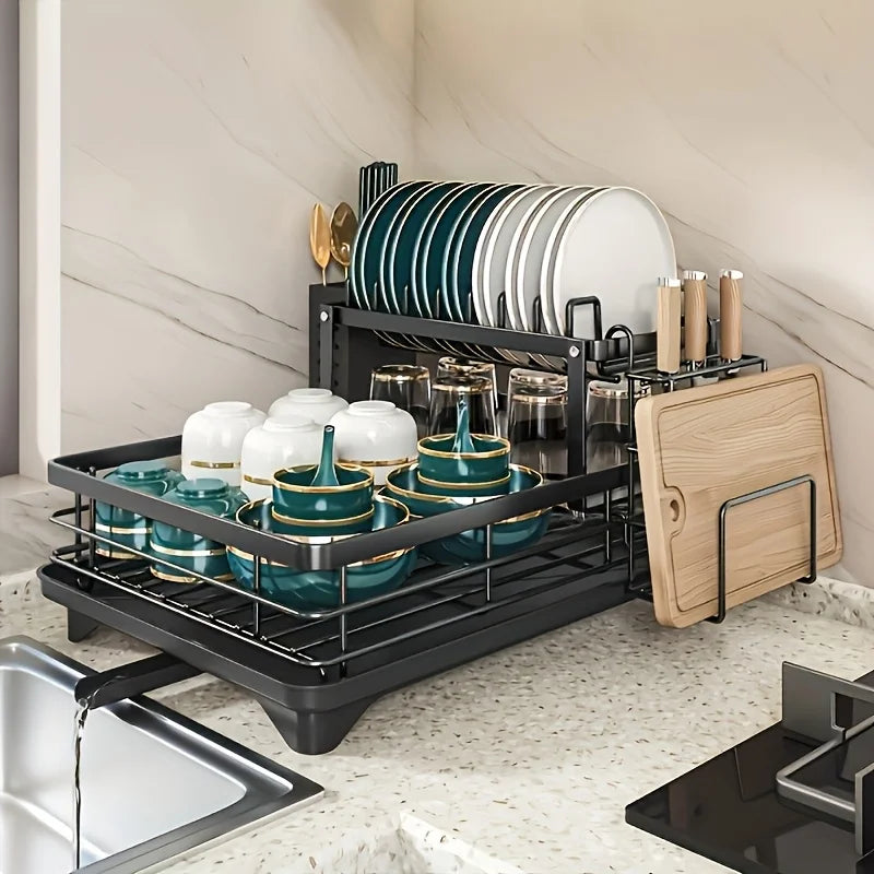 Black Dish Drying Rack