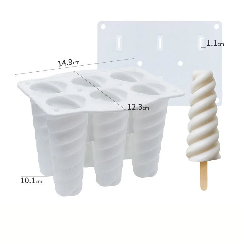 Silicone Popsicle Mold (4-6 Cavities)