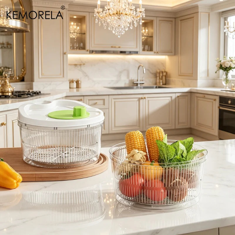 Pull-Handle Salad Spinner