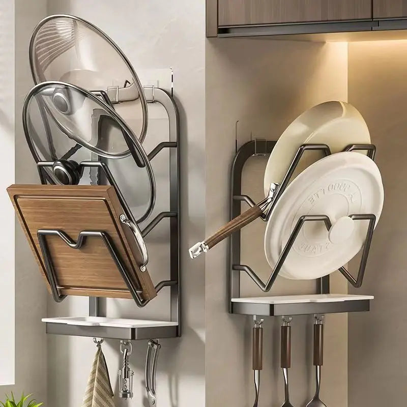 Wall-Mounted Kitchen Storage Rack