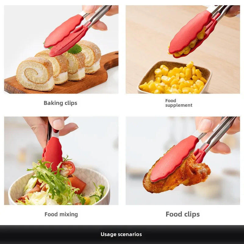 Nylon & Stainless Steel Food Clip