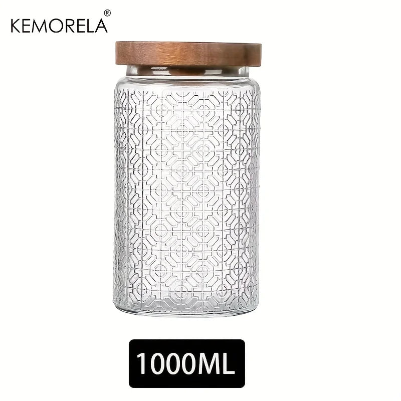 Embossed Storage Jar