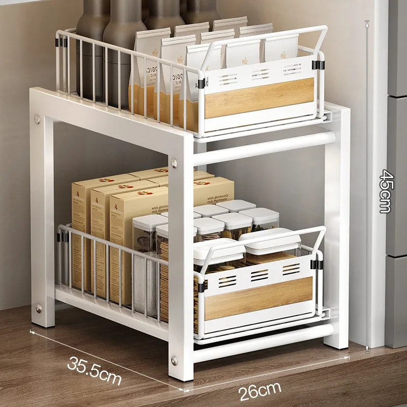 Slide-Out Under Sink Spice Rack