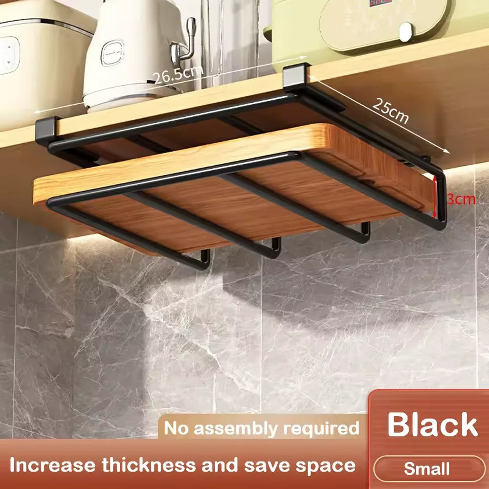 No-Drill Under Cabinet Hanging Rack