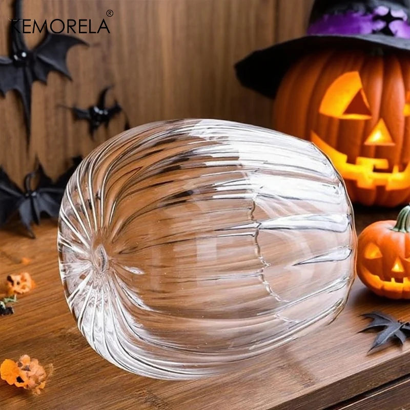 Ribbed Glass Storage Jar with Bamboo Lid & Ring Pull (500/800ml)