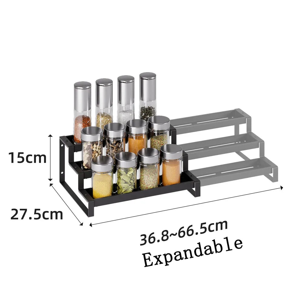 Expandable 3-Tier Spice Rack