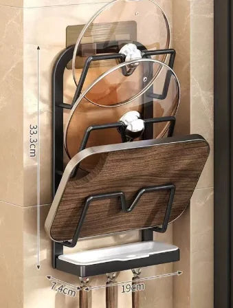Wall-Mounted Kitchen Storage Rack