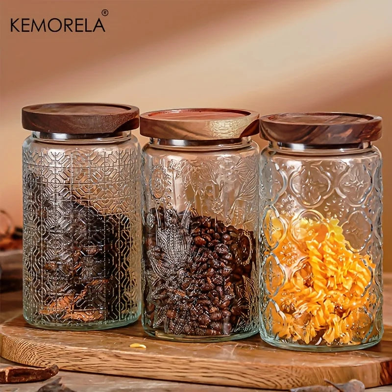 Embossed Storage Jar