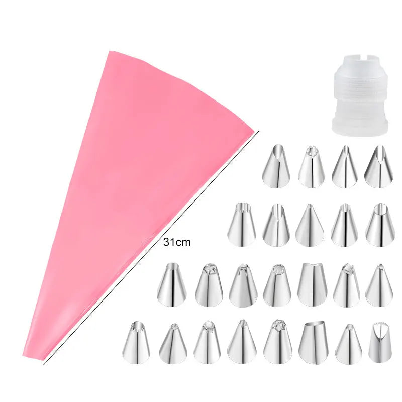 Silicone Pastry Bag & Nozzle Set