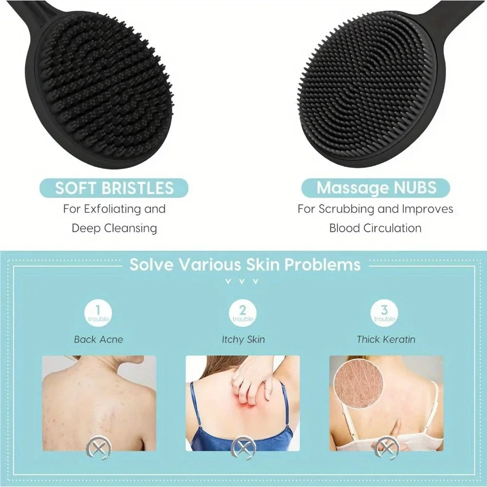 Silicone Back Scrubber Brush