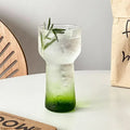 Gradient Tinted Glass Tumbler with Glass Straw (2pcs)