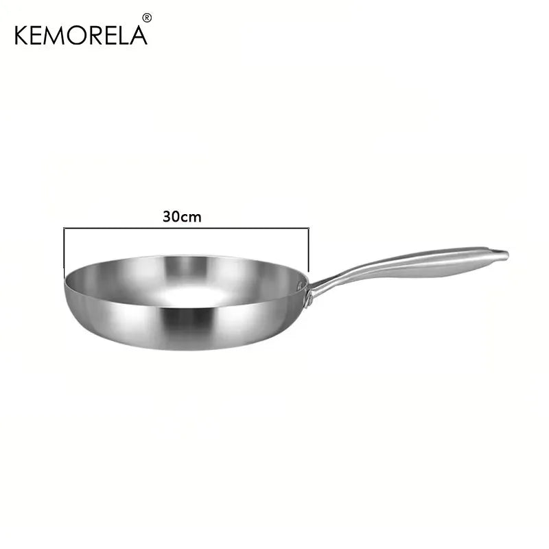 304 Steel Frying Pan