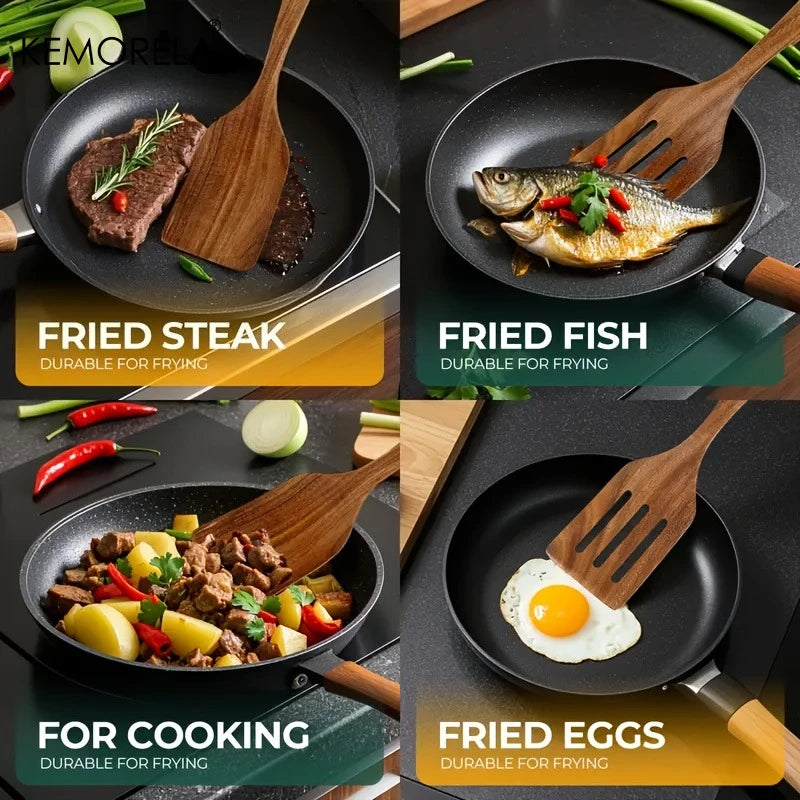 Wooden Cooking Spatula Set