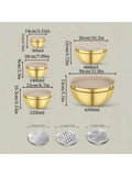 Stainless Steel Mixing Bowl Set with Lids – 10 Pieces