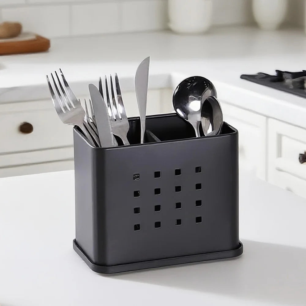 Utensil Holder with Drip Tray