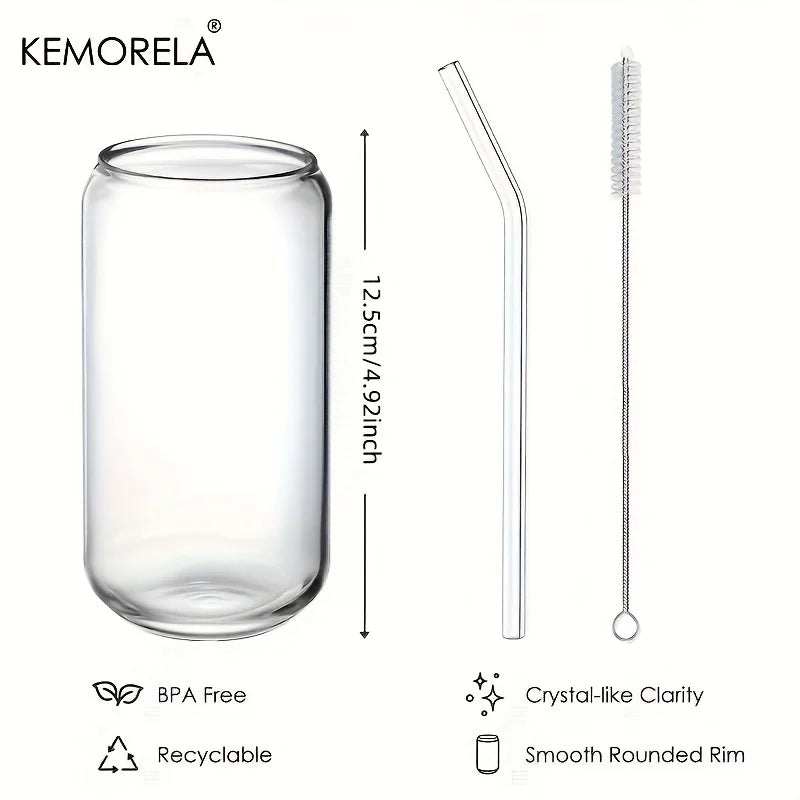 Glass Cups with Brushes