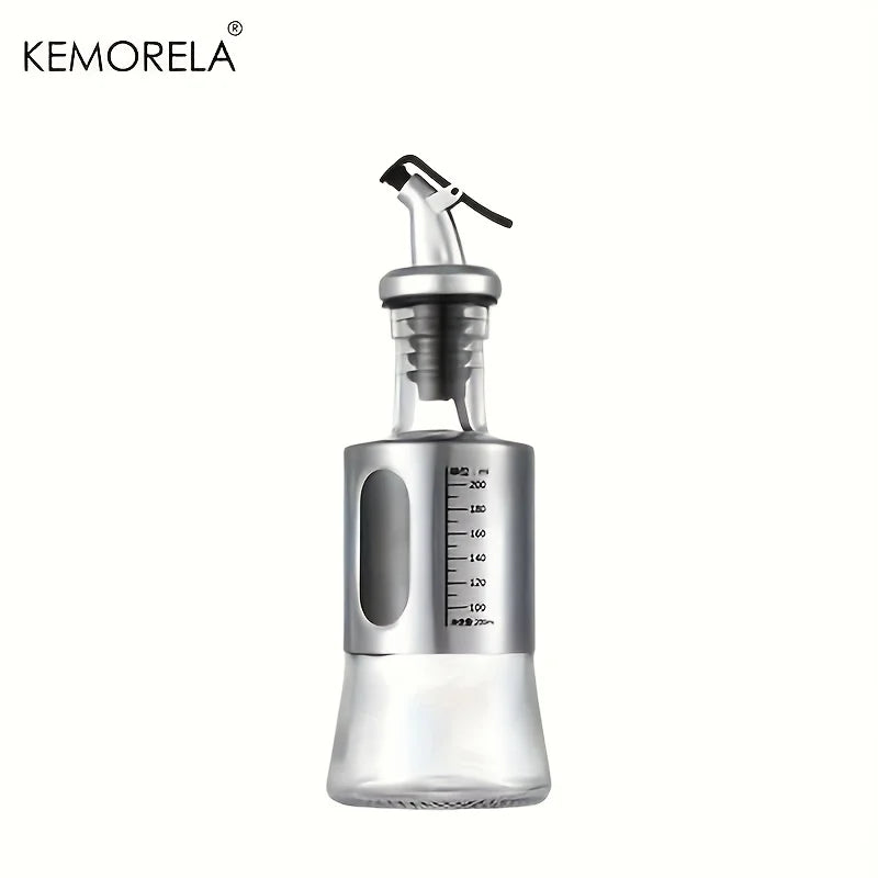 Stainless Steel Glass Oil Dispenser Bottle (200/300/500ml)