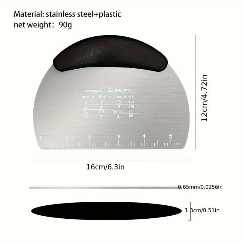 Stainless Steel Dough Scraper