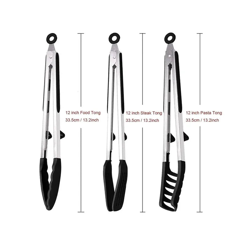 Silicone Kitchen Serving Tongs