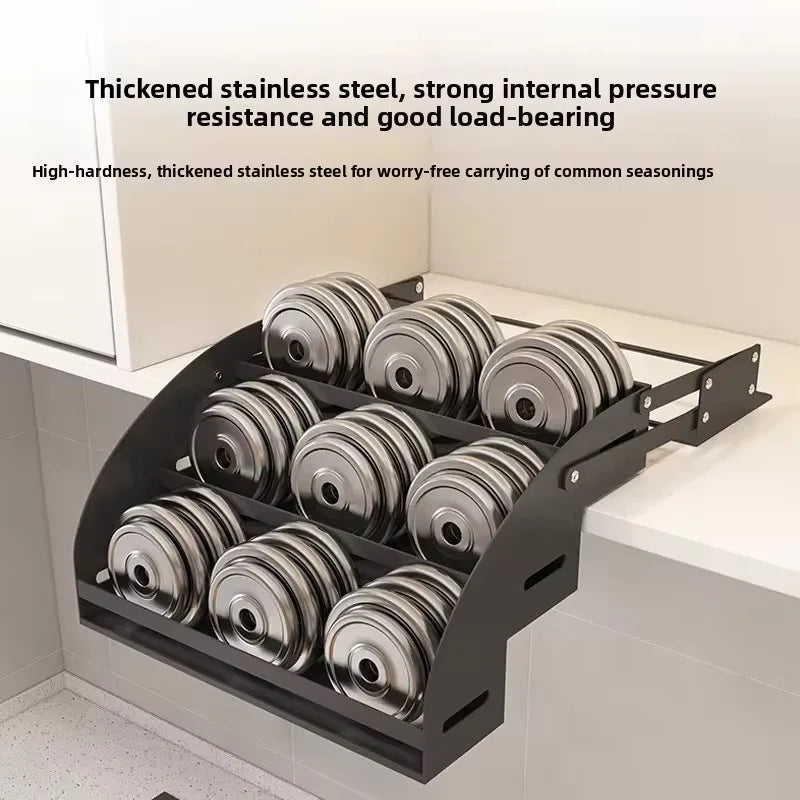 Pull-Out Kitchen Shelf & Plate Organizer