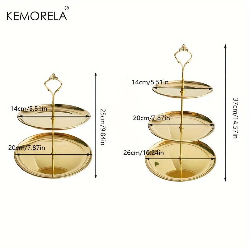 3-Tier Stainless Serving Stand