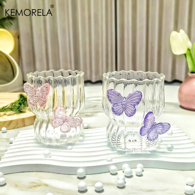 Butterfly Glass Cups