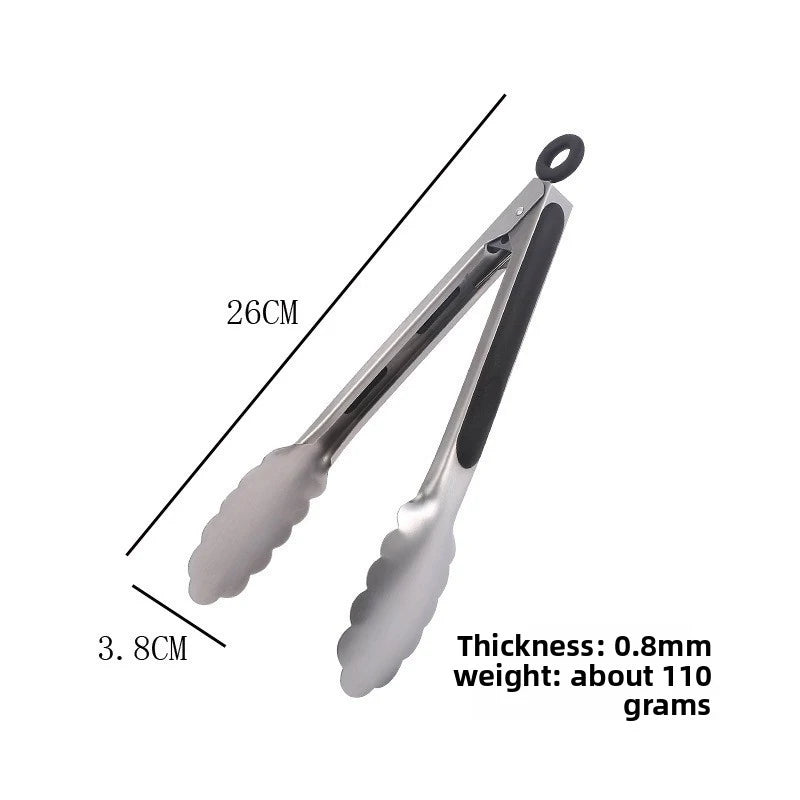 Stainless Steel BBQ Food Tongs