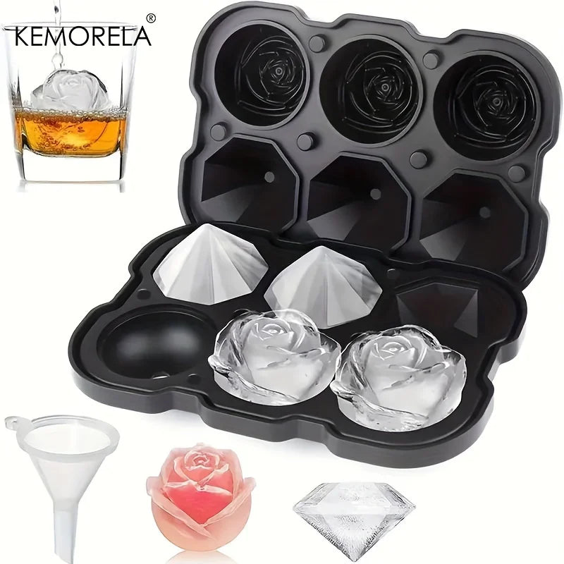 3D Rose Ice Cube Mold