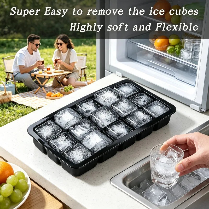 Silicone Ice Cube Tray 15-Cube